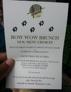 Bow wow brunch seattle humane dog event fundraiser